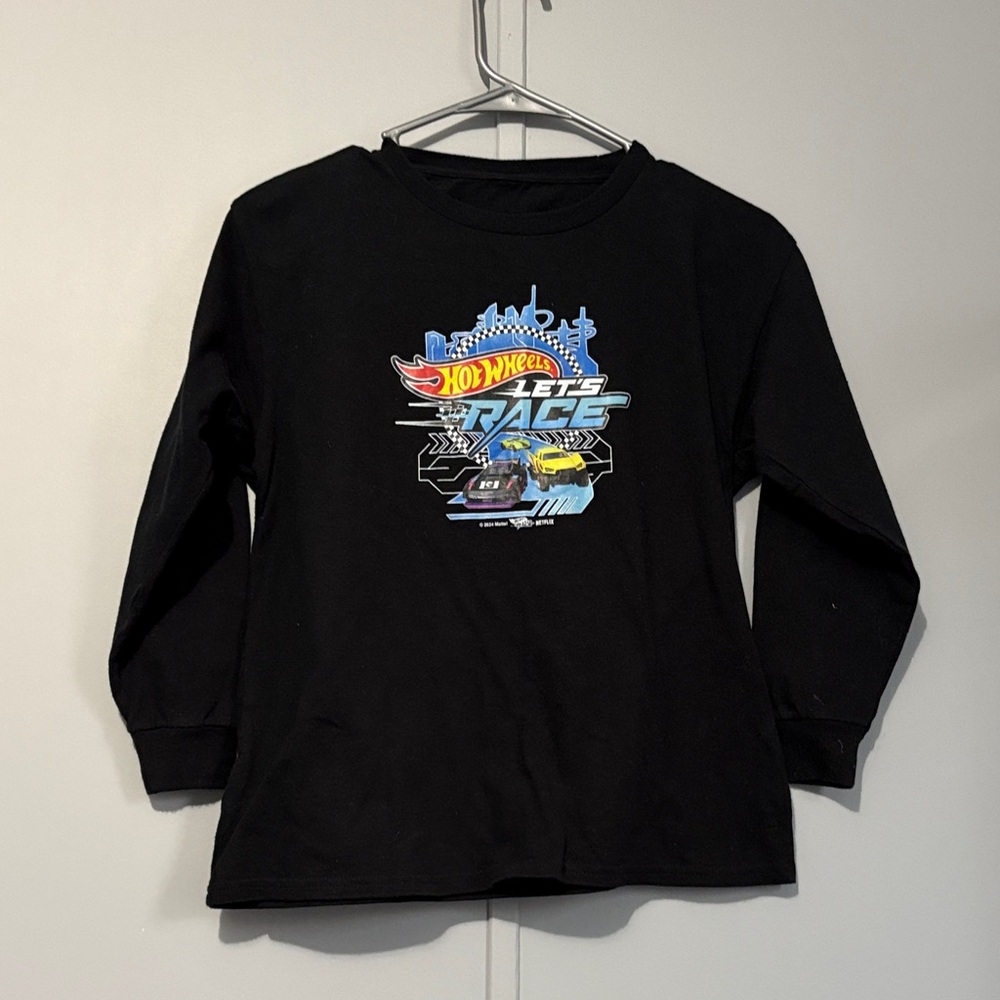 Black Kids Long Sleeve Shirt